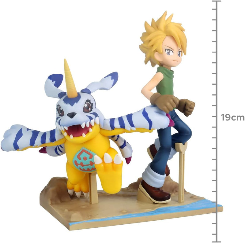 Chargez l&#39;image dans la visionneuse de la galerie, Little Buddy Digimon Adventure Dxf ~ Adventure Archives ~ Yamato &amp; Gabumon Figure
