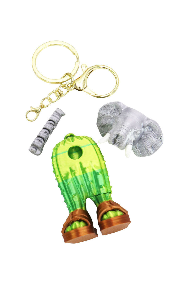 Chargez l&#39;image dans la visionneuse de la galerie, Brain Rot Meme 3d Print Articulated 1pc Keychain
