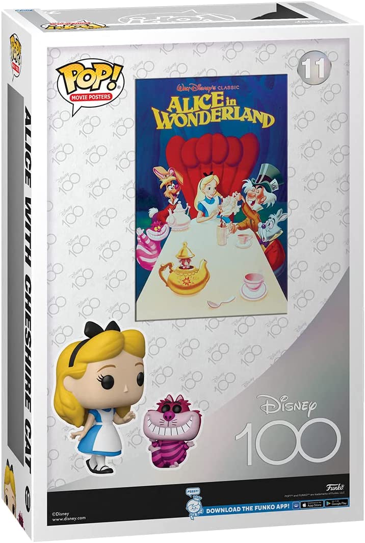 Affiche de film POP : Disney - Alice au pays des merveilles et le chat de Cheshire 