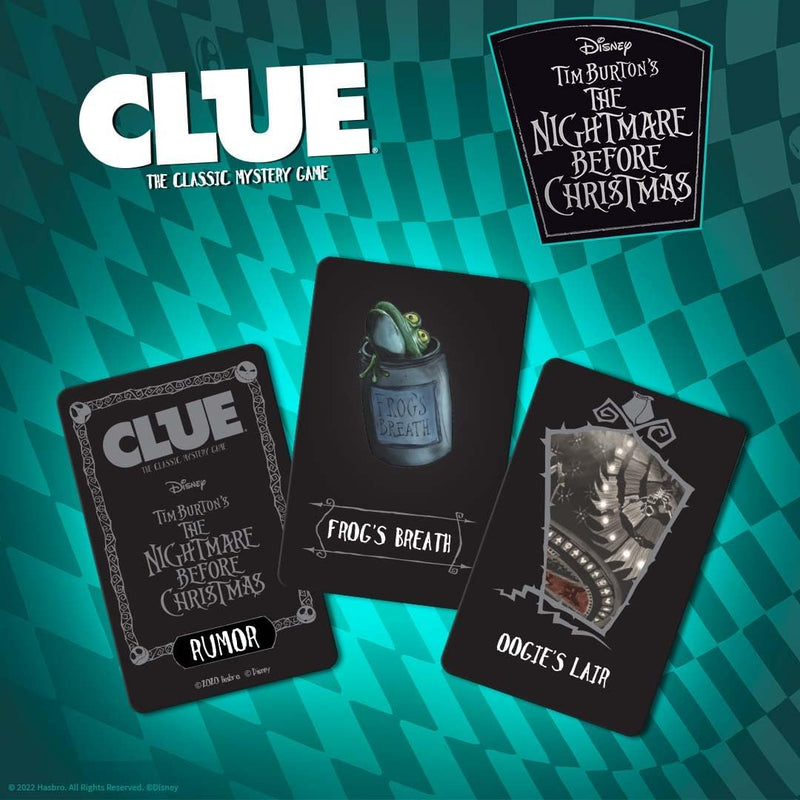 Cargue la imagen en el visor de la galería, USAopoly CLUE: Disney The Nightmare Before Christmas Board Game
