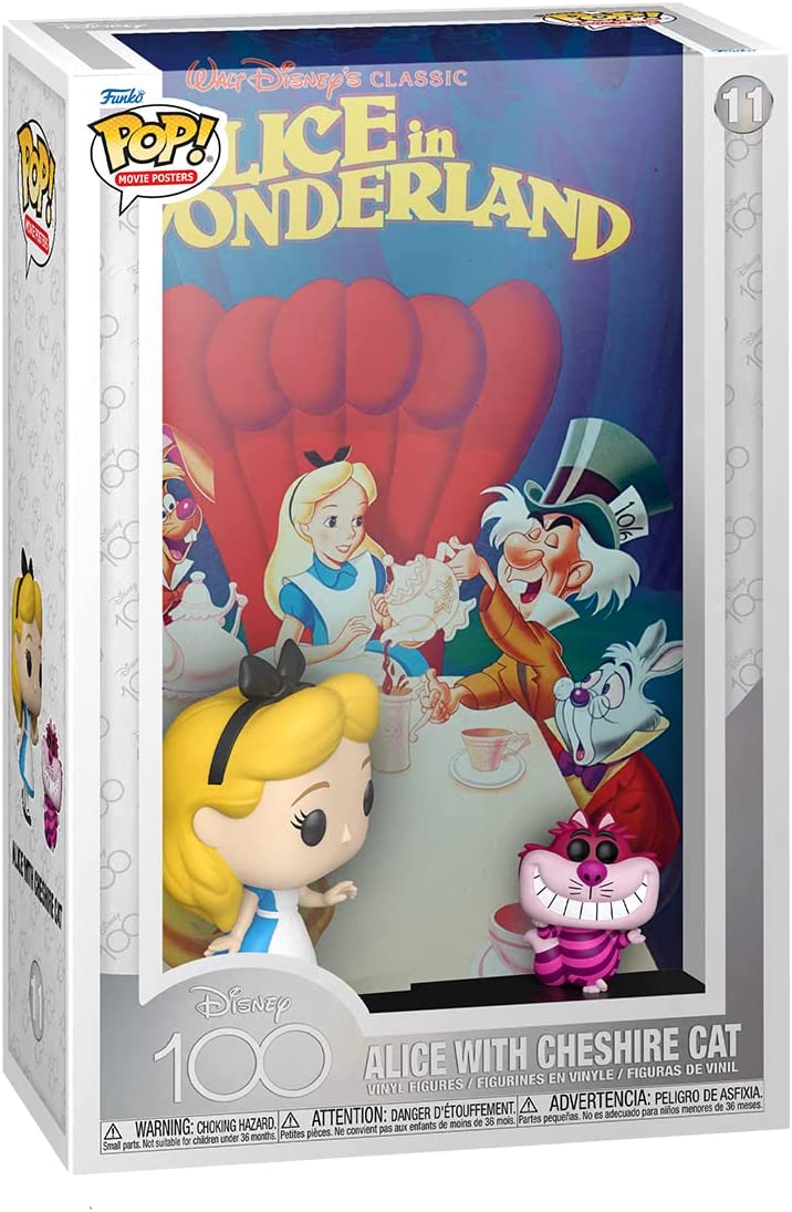 Load image into Gallery viewer, POP Movie Poster: Disney- Alice in Wonderland &amp; Cheshire Cat
