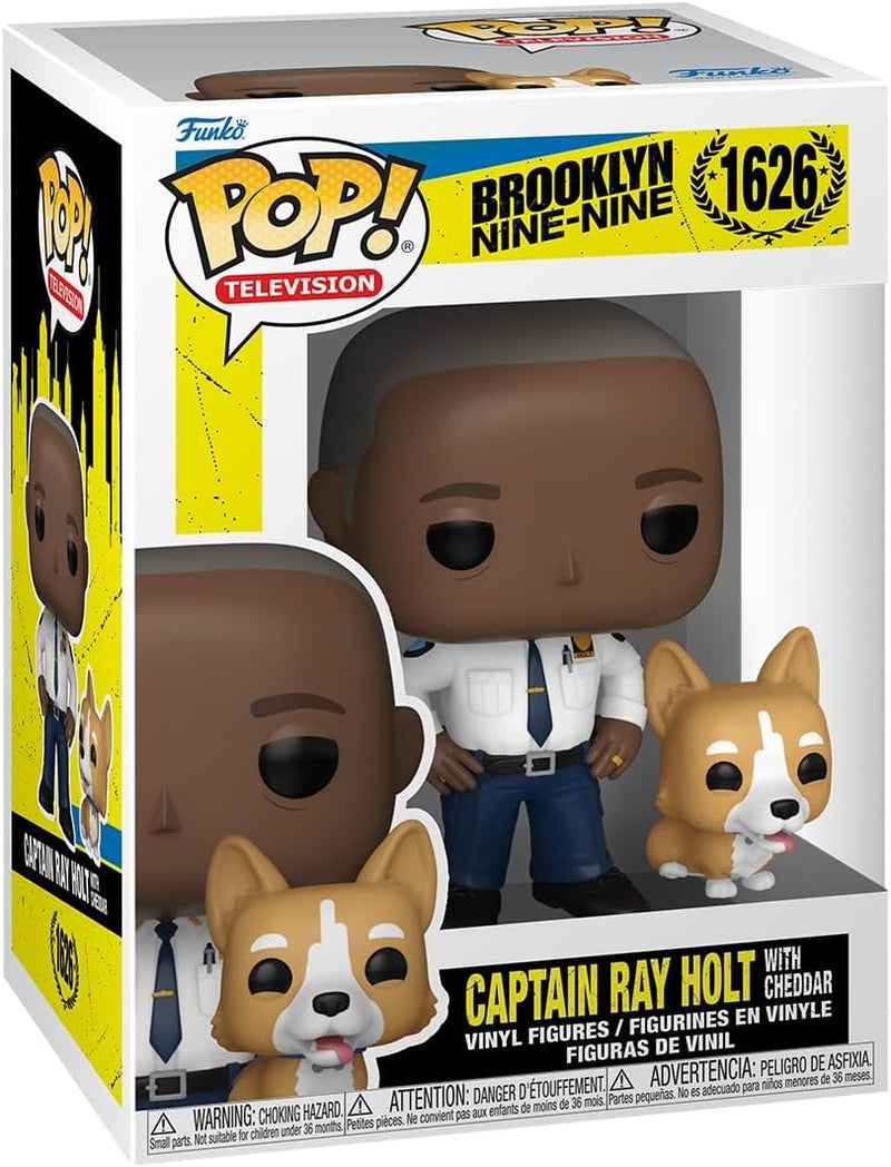 Load image into Gallery viewer, Funko Pop! TV: Brooklyn Nine Nine - Captain Ray Holt with Cheddar Vinyl Figure
