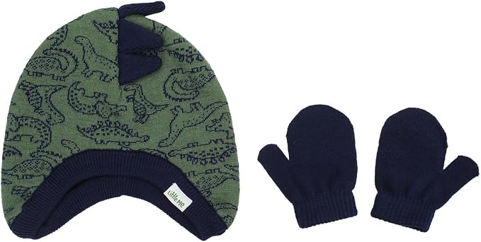Cargue la imagen en el visor de la galería, Bioworld Dinosaur Pattern - Youth Cuff Beanie
