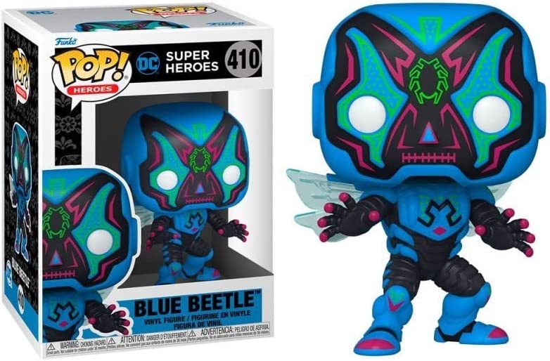 Funko POP! Heroes: Dia De Los DC - Blue Beetle (Escarabajo Azul)