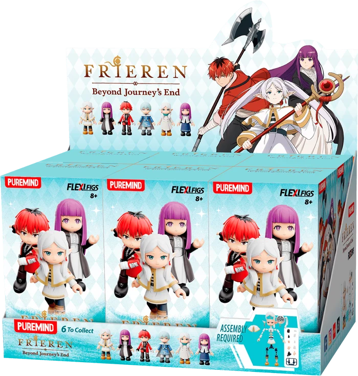 Cargue la imagen en el visor de la galería, Puremind x Frieren - Flexi Figs Magical Journey Vinyl 1pc Mystery Box Figure
