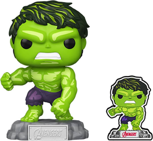 Funko Pop! & Pin: The Avengers: Earth's Mightiest Heroes - Hulk Vinyl Figure w/Pin T+