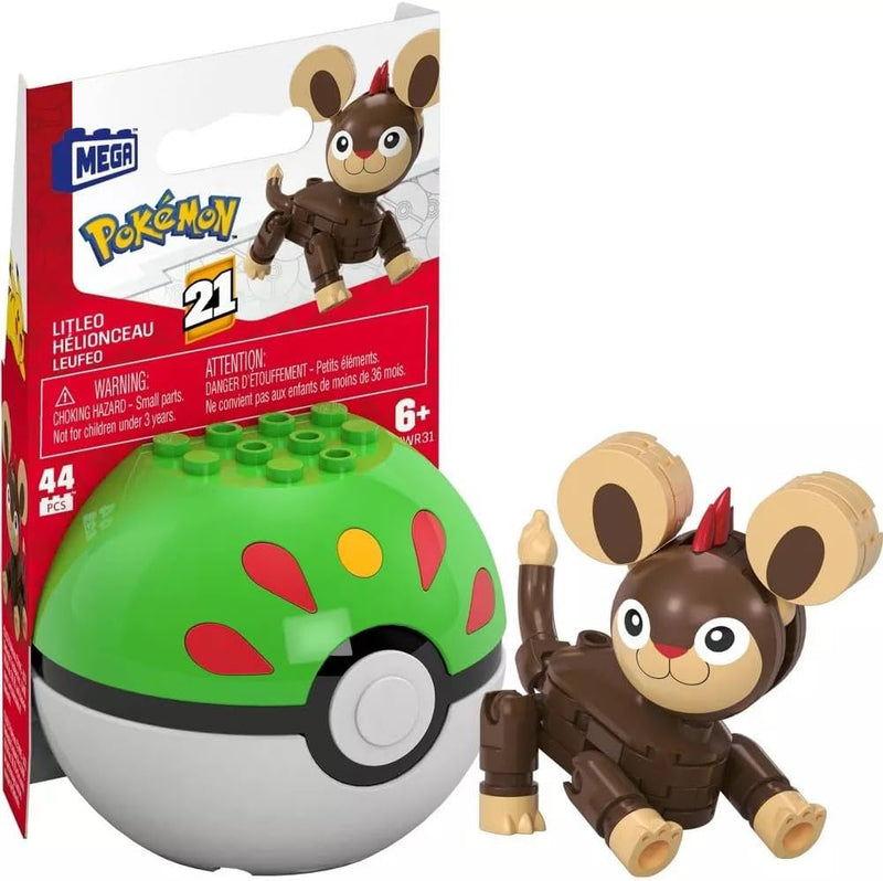 Cargue la imagen en el visor de la galería, Pokemon - Pokeball Mega Construx Building Toy Kit Figure
