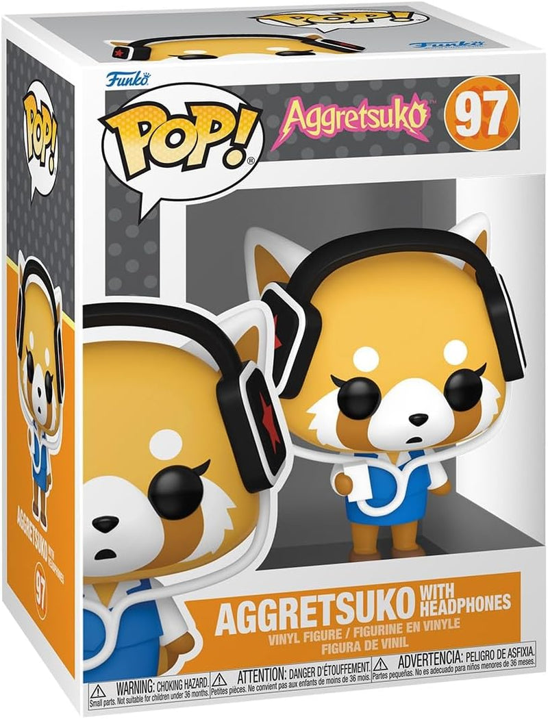 Cargue la imagen en el visor de la galería, Funko Pop! Sanrio: Aggretsuko with Headphones Vinyl Figure
