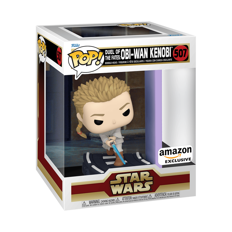 Cargue la imagen en el visor de la galería, Funko POP! Deluxe: Star Wars - Duel of the Fates: Obi-Wan Kenobi Vinyl Figure
