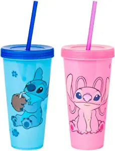 Lilo and Stitch and Angel 24oz. 2 Pack Color Change Cold Cup