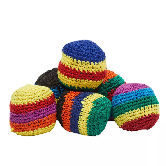 Trendy Kick Hacky Sacks  - 1Pc Colorful Crochet Toy