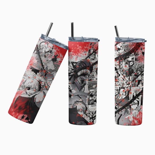 Bloody Chainsaw Anime Inspired 20oz Tumbler