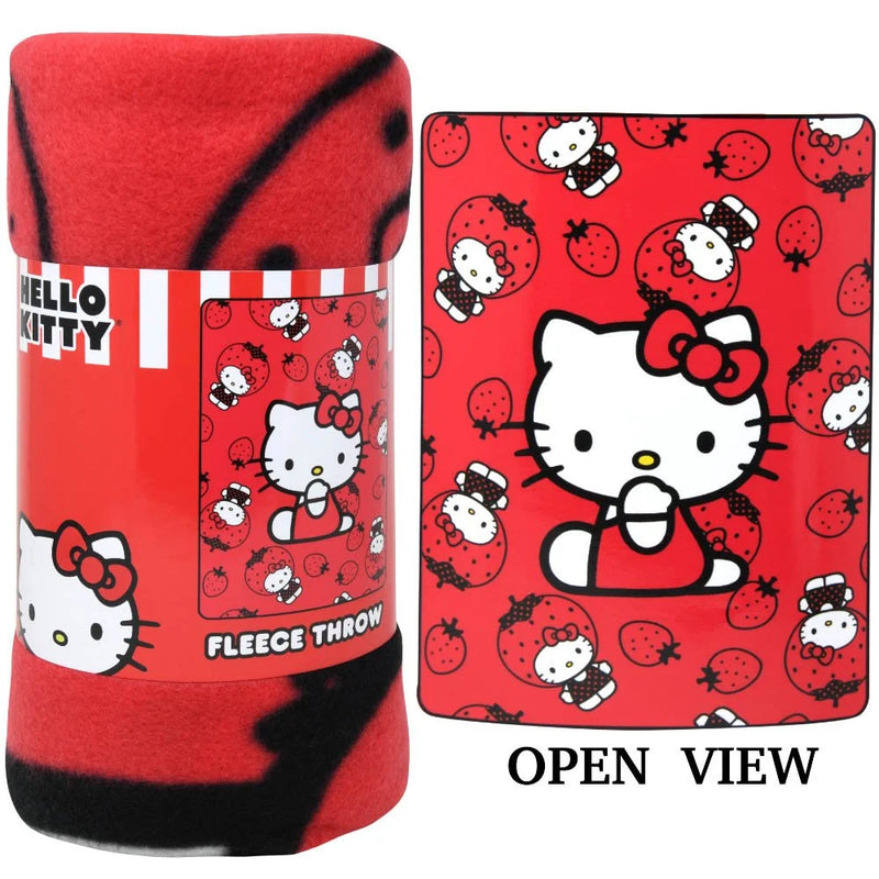 Chargez l&#39;image dans la visionneuse de la galerie, Hello Kitty - Hello Kitty 46x60&quot; Fleece Throw Blanket
