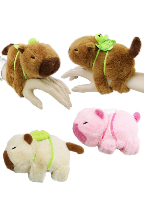 Capybara Stuffed Plushie Slap Wristband Bracelet