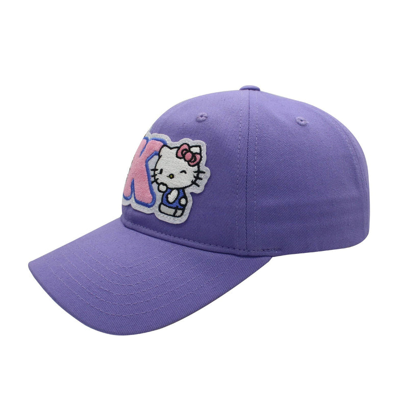 Chargez l&#39;image dans la visionneuse de la galerie, Sanrio - Kuromi &quot;K&quot; Chenille Patch Dad Baseball Cap
