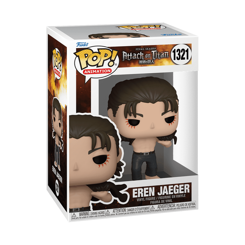 Cargue la imagen en el visor de la galería, Funko POP! Animation: Attack on Titans - S5 Eren Jaeger With Open Shirt Vinyl Figure
