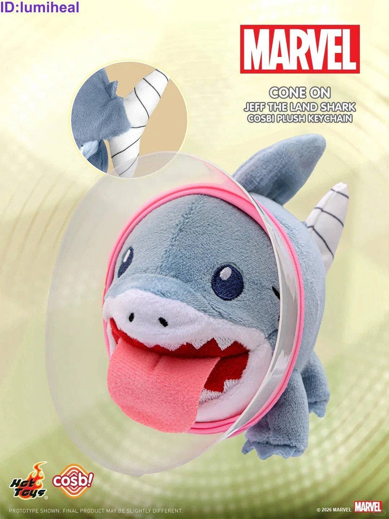 Load image into Gallery viewer, Marvel Comics Cosbi Jeff the Land Shark 1Pc Plush Keychain Blind Box
