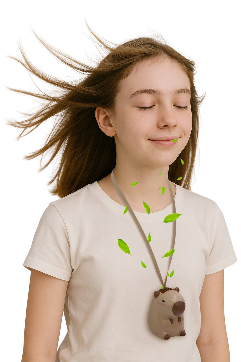 Cargue la imagen en el visor de la galería, Capybara Neckband Rechargeable Electric Fan
