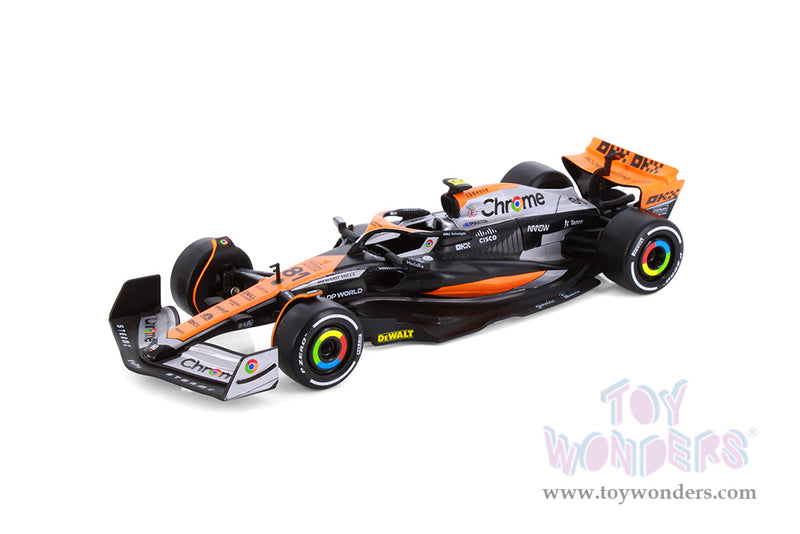 Cargue la imagen en el visor de la galería, Toy Wonders Collectibles McLaren MCL60 - "British GP" Formula One F1 2023 1/24 scale 1Pc Figure
