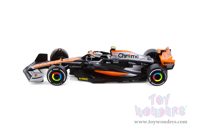 Cargue la imagen en el visor de la galería, Toy Wonders Collectibles McLaren MCL60 - "British GP" Formula One F1 2023 1/24 scale 1Pc Figure
