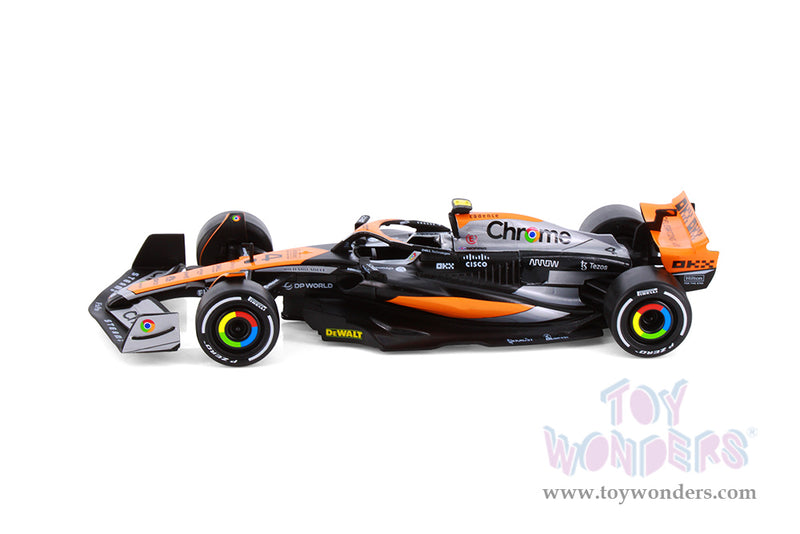 Cargue la imagen en el visor de la galería, Toy Wonders Collectibles McLaren MCL60 - "British GP" Formula One F1 2023 1/24 scale 1Pc Figure
