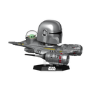 Funko POP! Rides Deluxe: Star Wars - The Mandalorian in N1 Starfighter with Grogu Vinyl Figure