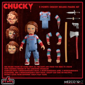 Chargez l&#39;image dans la visionneuse de la galerie, Chucky Deluxe 5 Points Figure Set
