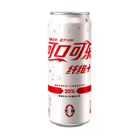 Coca Cola Sugar Free Fiber Plus 330ml Can (China)