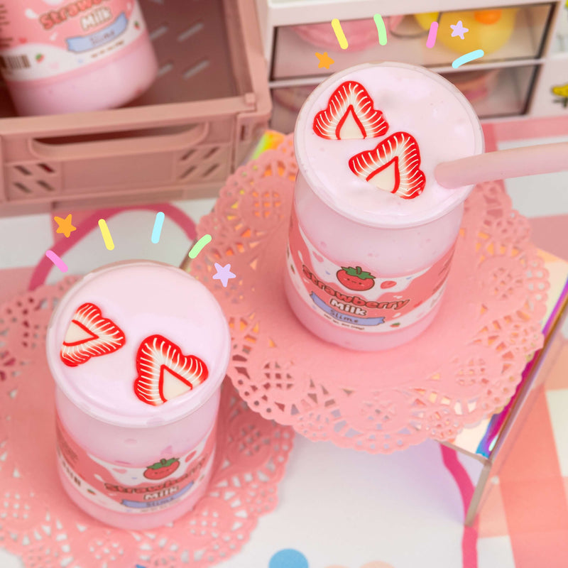 Chargez l'image dans la visionneuse de la galerie, Strawberry Milk Glossy Slime

