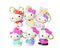 Sanrio - Happy Hello Kitty Figure Key Ring Capsule Mystery Box