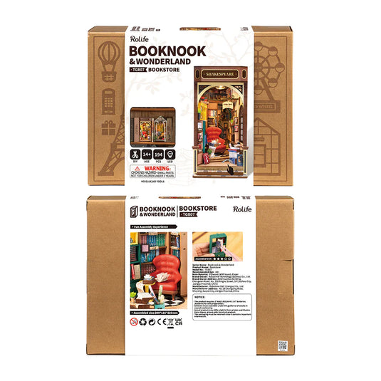 Robotime Rolife - Shakespeare Bookstore DIY Book Nook Shelf Insert Kit Figure