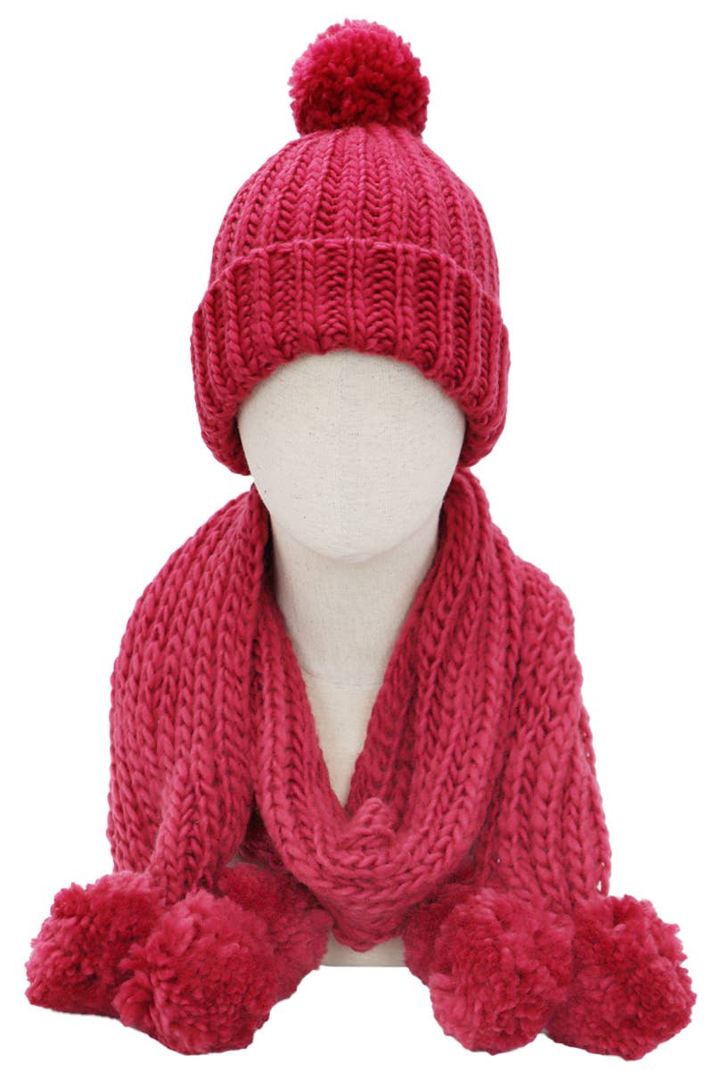 Load image into Gallery viewer, Crochet Chunky Knitted Beanie and Wrap Scarf
