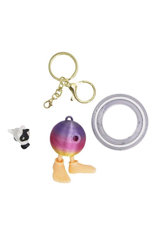 Brain Rot Meme 3d Print Articulated 1pc Keychain