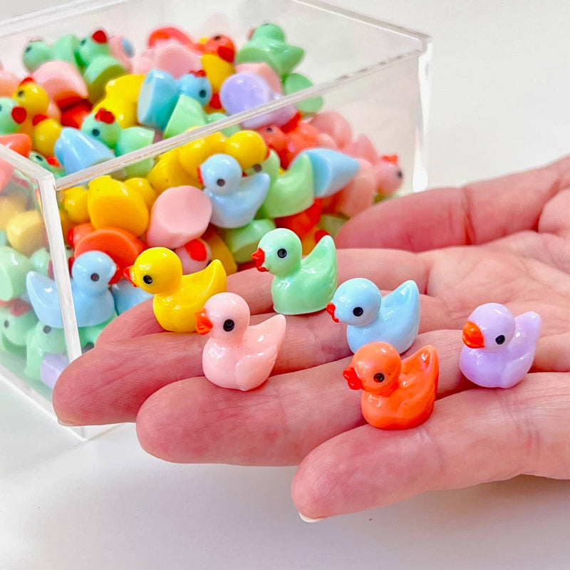Cargue la imagen en el visor de la galería, BCmini Little Colorful Ducks Miniature Figurines
