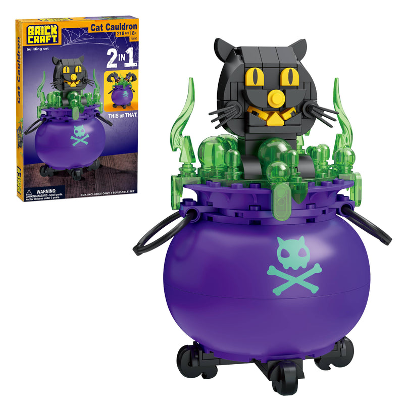 Cargue la imagen en el visor de la galería, Brickcraft Cat Cauldron Building Brick
