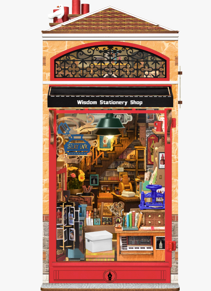 Load image into Gallery viewer, Robotime Rolife - Wisdom Stationery Shop DIY Book Nook
