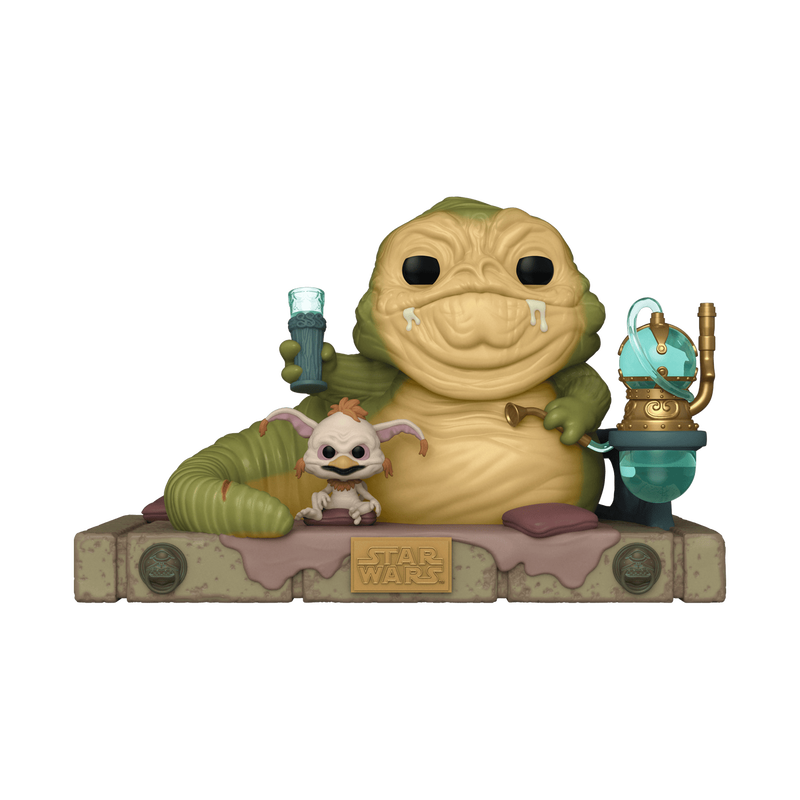 Chargez l&#39;image dans la visionneuse de la galerie, Funko - POP Moments: Star Wars - Jabba the Hutt &amp; Salacious B. Crumb Vinyl Figure
