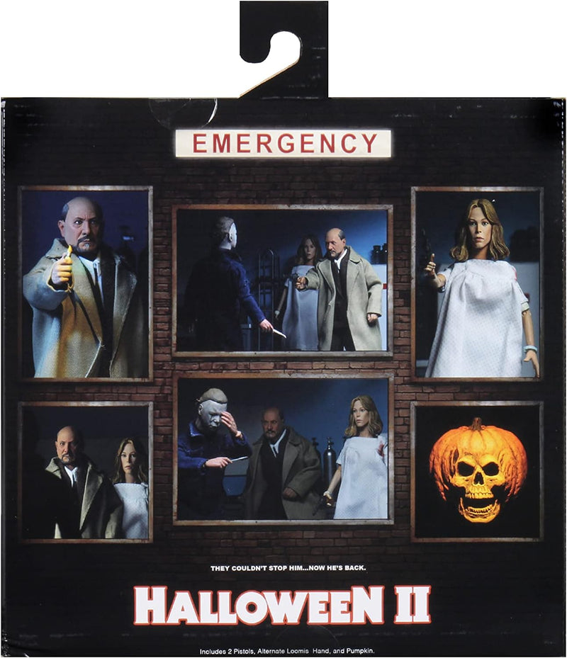 Halloween 2 - Figura de acción vestida del Dr. Loomis y Laurie Strode (1981) 