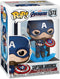 ¡Funko POP! Marvel: Avengers Endgame - Capitán América con Escudo Roto y Mjoinir 