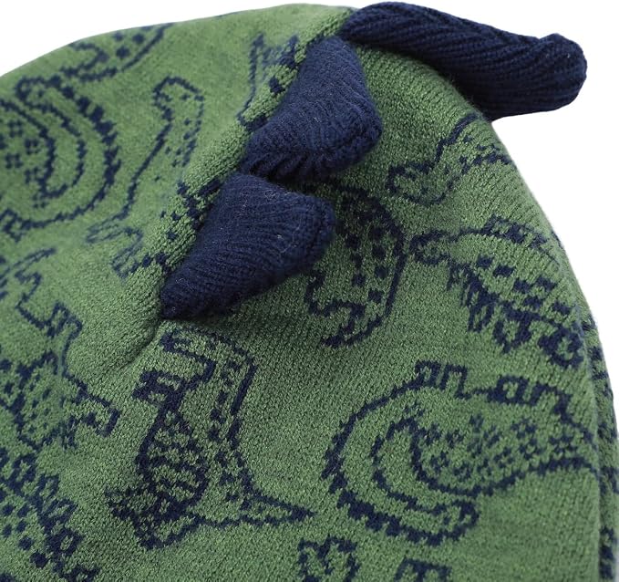 Cargue la imagen en el visor de la galería, Bioworld Dinosaur Pattern - Youth Cuff Beanie
