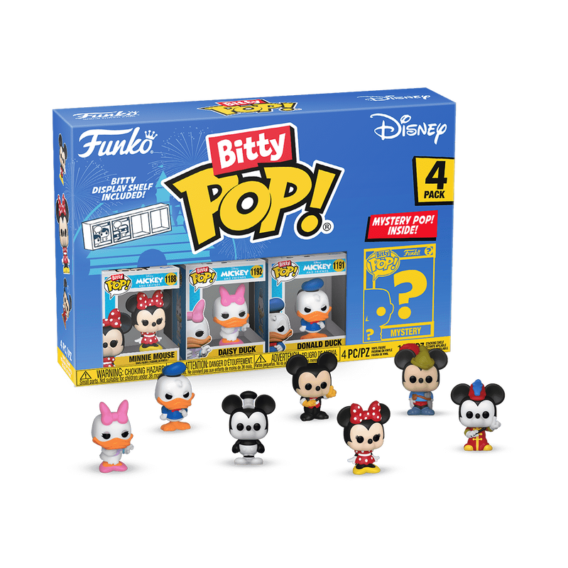 Chargez l&#39;image dans la visionneuse de la galerie, Funko Bitty POP!: Disney - Mickey Mouse &amp; Friends 4Pack Series 2 Vinyl Figure
