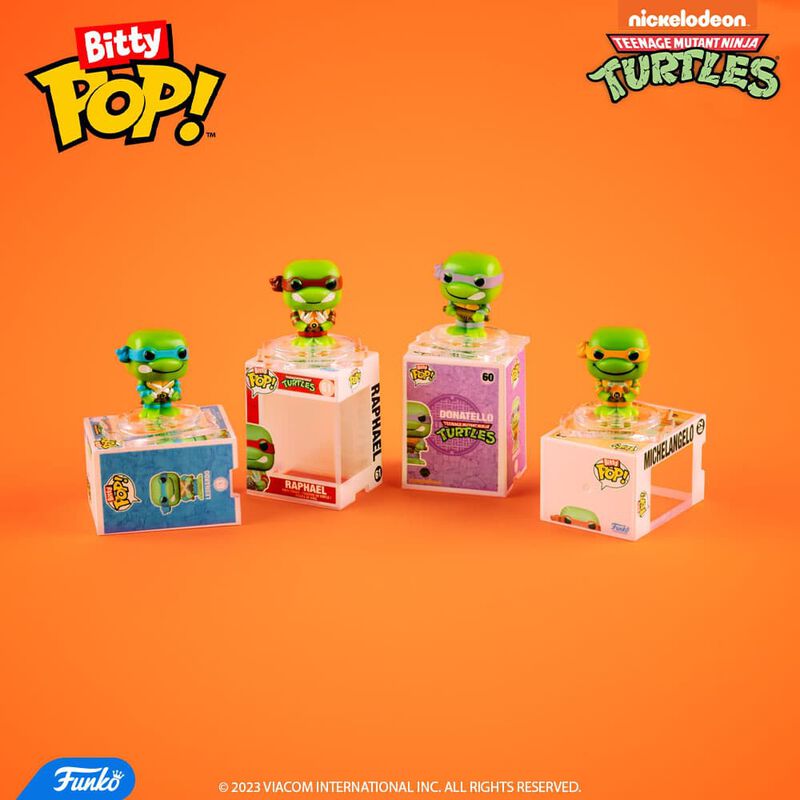 Cargue la imagen en el visor de la galería, Funko Bitty POP!: Teenage Mutant Ninja Turtles 4-Pack Series 1 Vinyl Figure
