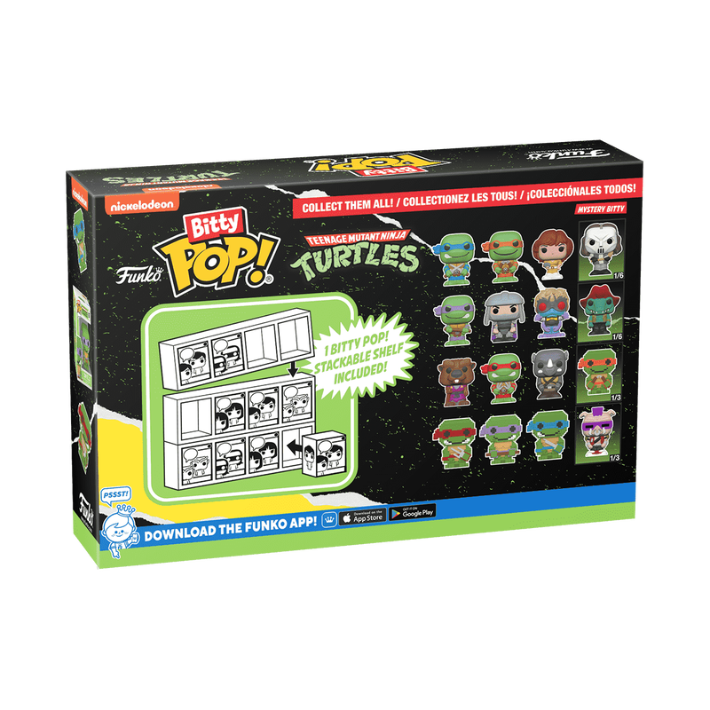 Cargue la imagen en el visor de la galería, Funko Bitty POP!: Teenage Mutant Ninja Turtles 4-Pack Series 1 Vinyl Figure
