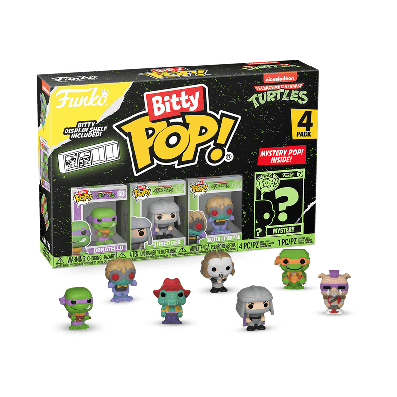 Cargue la imagen en el visor de la galería, Funko Bitty POP!: Teenage Mutant Ninja Turtles 4-Pack Series 2 Vinyl Figure
