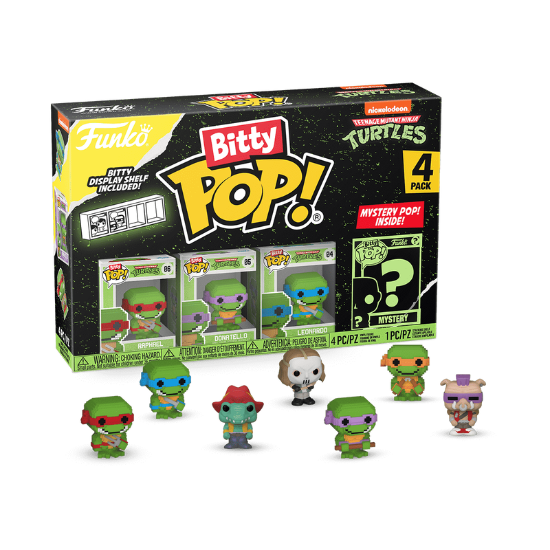 Cargue la imagen en el visor de la galería, Funko Bitty POP!: Teenage Mutant Ninja Turtles 4-Pack Series 4 Vinyl Figure
