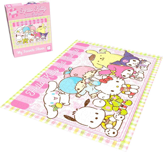 USAopoly Hello Kitty® and Friends My Favorite Flavor 1000 Piece Jigsaw Puzzle