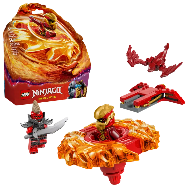 Chargez l&#39;image dans la visionneuse de la galerie, LEGO NINJAGO Kai&#39;s Dragon Spinjitzu Spinner Building Toy
