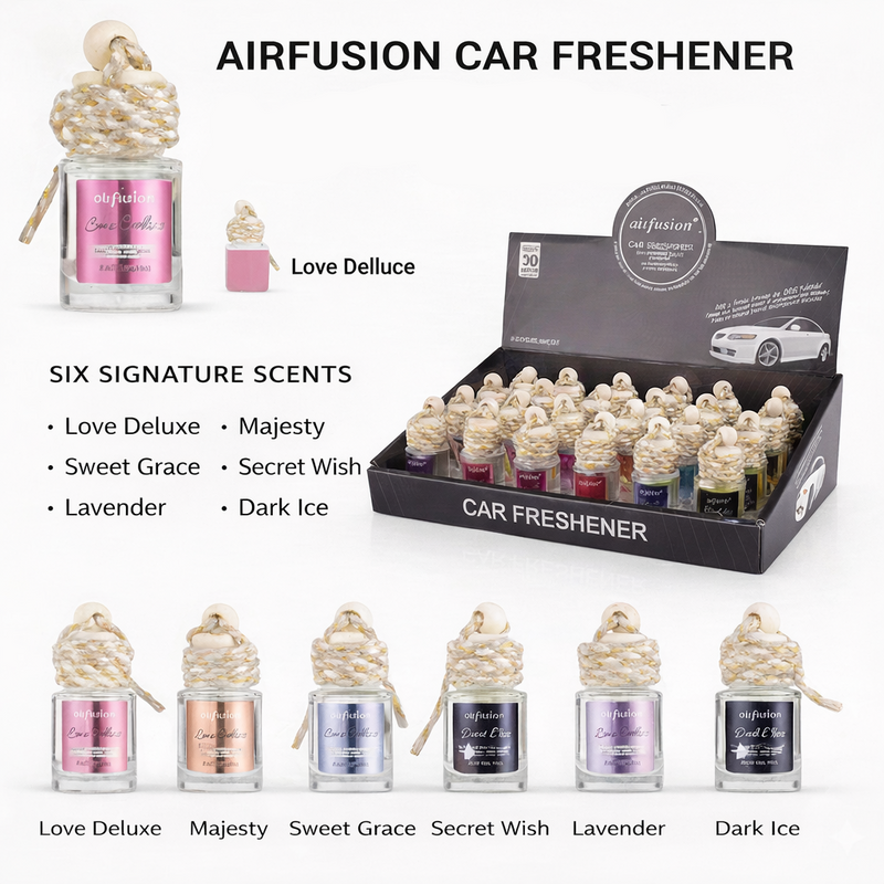 Cargue la imagen en el visor de la galería, Airfusion car freshener 1Pc with various scents displayed.
