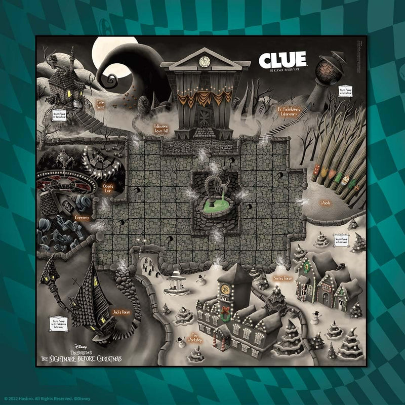 Cargue la imagen en el visor de la galería, USAopoly CLUE: Disney The Nightmare Before Christmas Board Game
