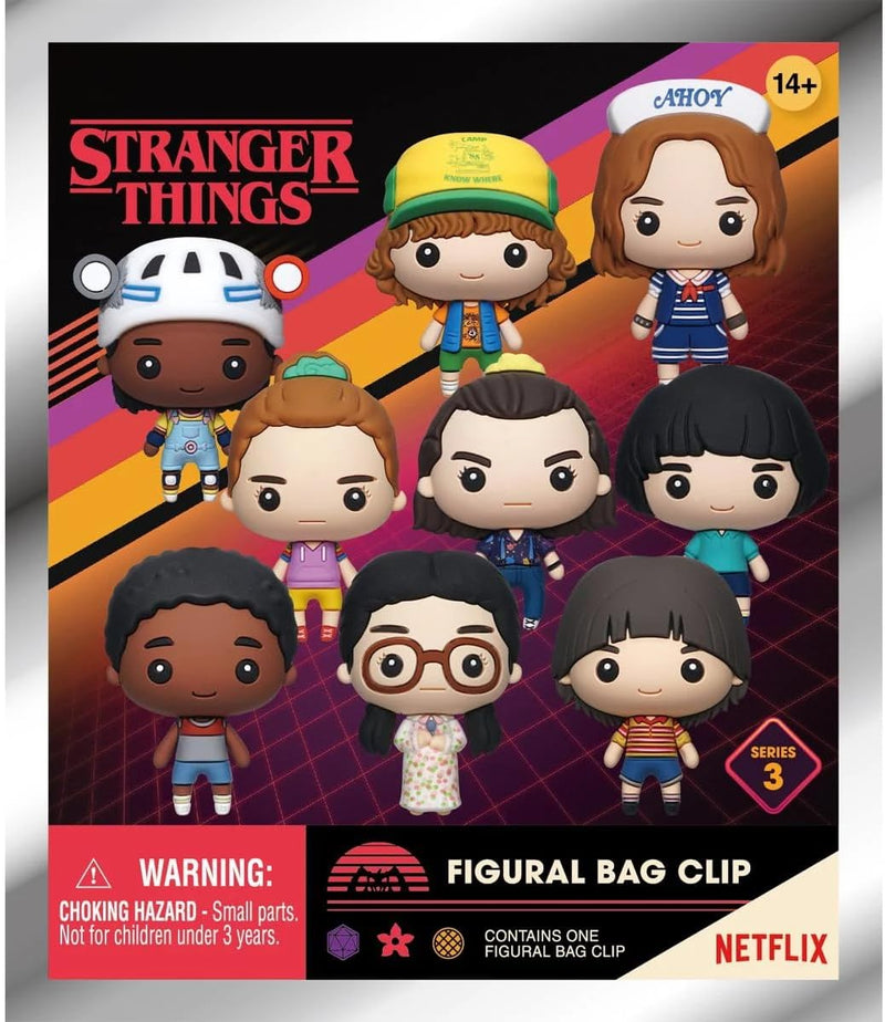 Load image into Gallery viewer, Monogram Stranger Things - Series 3 Characters 1pc 3D Figure Bag Clip Blind Bag
